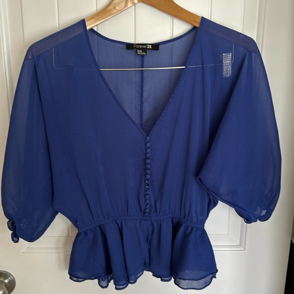 Blue Blouse forever 21
